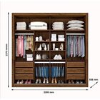 Guarda-roupa Casal Flex 2 Portas 6 Gavetas Servilha