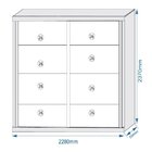 Guarda Roupa Casal Flex 2 Portas 6 Gavetas Sevilha  Branco Ac