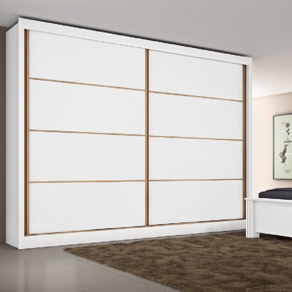 Guarda Roupa Casal Flex 2 Portas 6 Gavetas Sevilha  Branco Ac