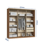 Guarda Roupa Casal Flex 2 Portas De Correr Master New Móveis