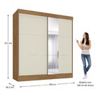 Guarda-roupa Casal Flex Com Espelho 2 Portas 3 Gavetas Pantan