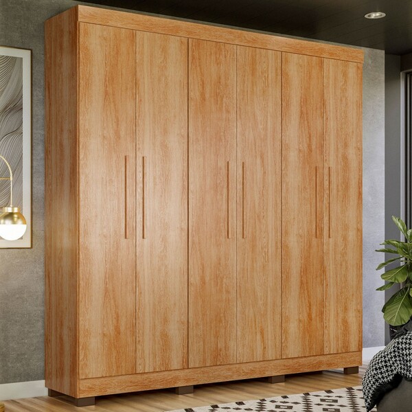 Guarda-roupa Casal Flórida 100% Mdf 6 Portas 4 Gavetas Amadei