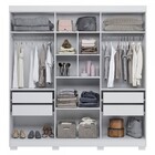 Guarda-roupa Casal Flórida 100% Mdf 6 Portas 4 Gavetas Branco