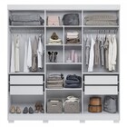 Guarda-roupa Casal Flórida 100% Mdf 6 Portas 4 Gavetas Branco
