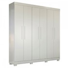 Guarda-roupa Casal Flórida 100% Mdf 6 Portas 4 Gavetas Branco