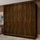 Guarda-roupa Casal Flórida 3 Portas De Correr 3 Gavetas Cacau