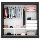 Guarda-roupa Casal Flórida 3 Portas De Correr 3 Gavetas Com E