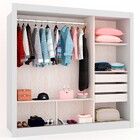 Guarda-roupa Casal Flórida 3 Portas De Correr 3 Gavetas Com E