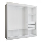 Guarda-roupa Casal Flórida 3 Portas De Correr 3 Gavetas Com E