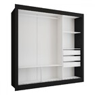 Guarda-roupa Casal Flórida 3 Portas De Correr Com Espelho 3 G