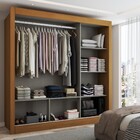 Guarda-roupa Casal Flórida 3 Portas De Correr Com Espelho Fle