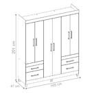 Guarda Roupa Casal Forli Amendola