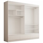 Guarda-roupa Casal Fortaleza 2 Portas 3 Gavetas Com Espelho B