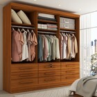 Guarda-roupa Casal Fortaleza 3 Portas 9 Gavetas Cinamomo - Pa