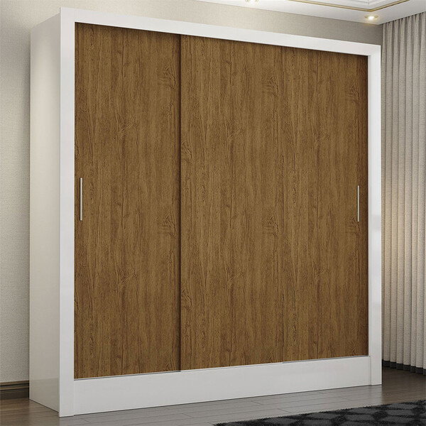 Guarda Roupa Casal Fortaleza 3 Portas Carioca Móveis