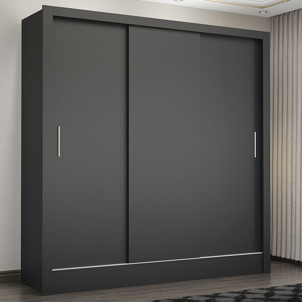 Guarda Roupa Casal Fortaleza 3 Portas Carioca Móveis