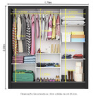 Guarda Roupa Casal Fortaleza 3 Portas Carioca Móveis