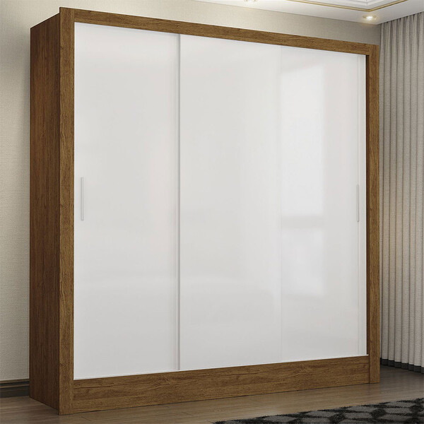 Guarda Roupa Casal Fortaleza 3 Portas Carioca Móveis