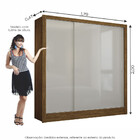 Guarda Roupa Casal Fortaleza 3 Portas Carioca Móveis