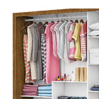 Guarda Roupa Casal Fortaleza 3 Portas Com Espelho Carioca Móv