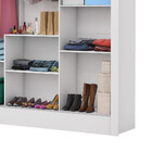 Guarda Roupa Casal Fortaleza 3 Portas Com Espelho Carioca Móv