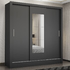 Guarda Roupa Casal Fortaleza 3 Portas Com Espelho Carioca Móv