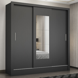 Foto de Guarda Roupa Casal Fortaleza 3 Portas Com Espelho Carioca Móv