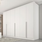 Guarda-roupa Casal Fortuna 6 Portas 6 Gavetas Neve - Tcil Móv