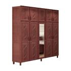 Guarda-roupa Casal Fosco 10 Portas Espelho 3 Gavetas