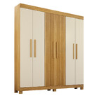 Guarda Roupa Casal Frisado 6 Portas Em Mdf Andorinha Valdemóv