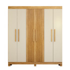 Guarda Roupa Casal Frisado 6 Portas Em Mdf Andorinha Valdemóv