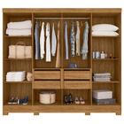 Guarda Roupa Casal Frisado 8 Portas E Pés Diplomata Moval