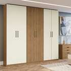 Guarda-roupa Casal Frow 6 Pt 2 Gv Freijó E Off White 232 Cm