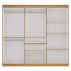 Guarda Roupa Casal Genialflex Berna Freijó Bco. Brilho Laca