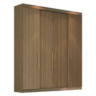 Guarda Roupa Casal Genova 4 Pt. 4 Gav. 1,80m Nogueira