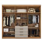 Guarda Roupa Casal Giardino 6 Portas 4 Gavetas Com Espelho -