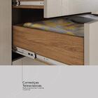 Guarda Roupa Casal Giardino 6 Portas 4 Gavetas Com Espelho -