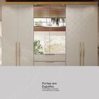 Guarda Roupa Casal Giardino 6 Portas 4 Gavetas Com Espelho -