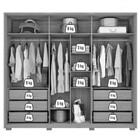 Guarda-roupa Casal Gladiador 6 Portas 6 Gavetas Buriti/fendi