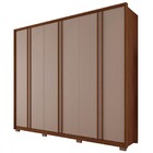 Guarda-roupa Casal Gladiador 6 Portas 6 Gavetas Fendi/havana