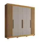 Guarda-roupa Casal Granada 6 Portas 6 Gavetas Salleto Cinamom