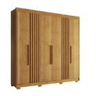 Guarda-roupa Casal Granada 6 Portas 6 Gavetas Salleto Cinamomo