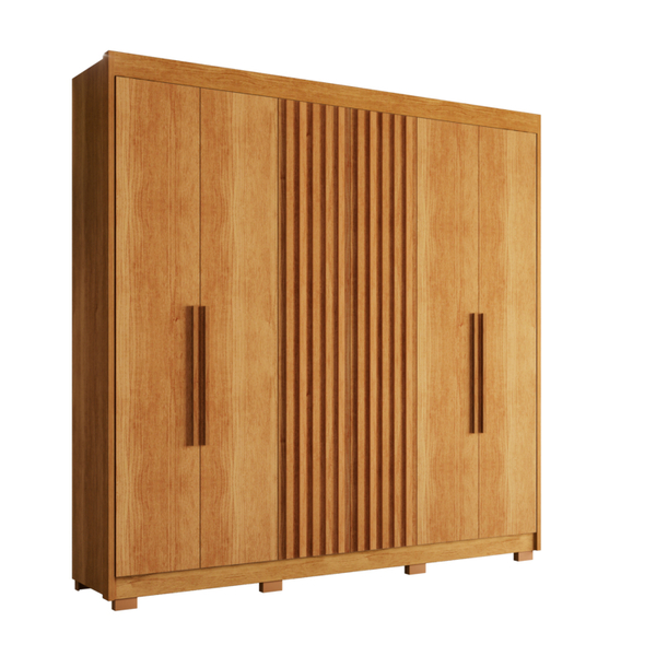 Guarda-roupa Casal Granada 6 Portas 6 Gavetas Salleto Cinamomo