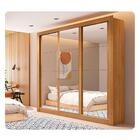 Guarda Roupa Casal Grande 3 Portas Com Espelho Marrom Glass