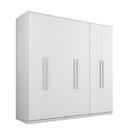 Guarda Roupa Casal Grande 6 Portas 100% Mdf Branco Gold Framar