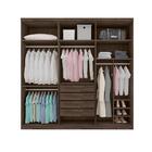 Guarda Roupa Casal Grande 6 Portas 100% Mdf Chocolate Gold Fr