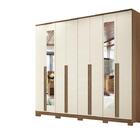 Guarda Roupa Casal Grande 8 Portas Ele Ela Com Pes E Espelho