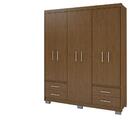 Guarda Roupa Casal Grande Chocolate Wood Primacy Batrol