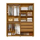 Guarda Roupa Casal Greco 4 Portas Com Espelho - Madetec