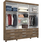 Guarda-roupa Casal Guadalupe 6 Portas E 9 Gavetas - Genialfle